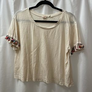 Anthropologie Pom Pom tshirt